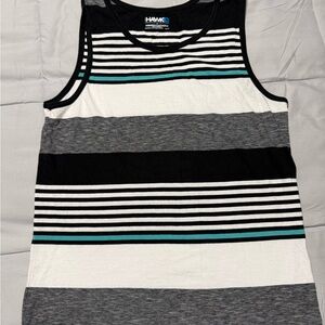 Tony Hawk Black and White Striped Tank